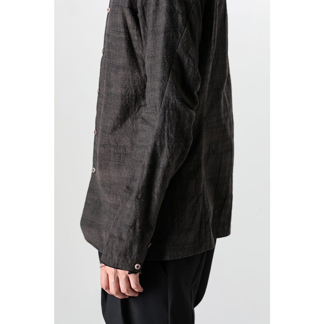 デヴォア DEVOA Shirt Washed Cotton （ASH BLACK） -FASCINATE