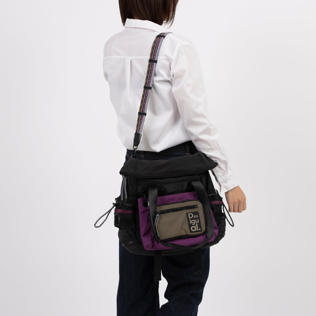 デシグアル Desigual ボイジャーXL多機能バックパック （グレー