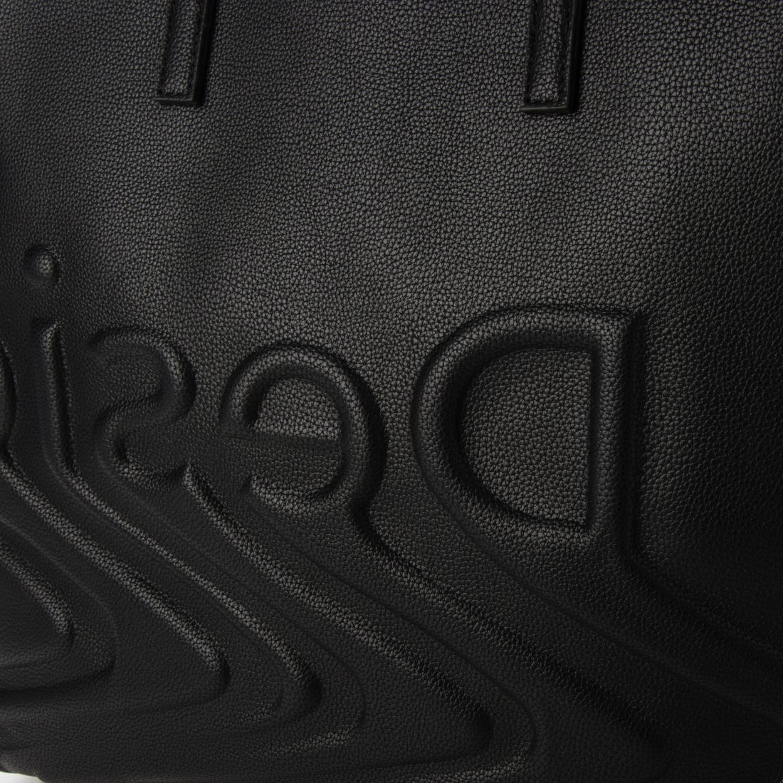 デシグアル Desigual ロゴ 正方形 マキシトートバッグ （グレー