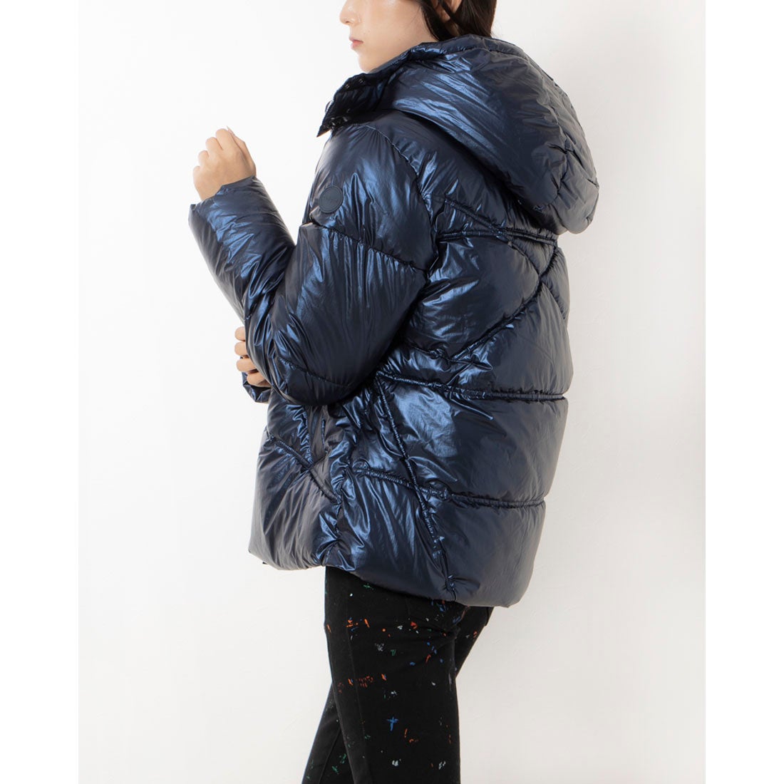 デシグアル Desigual メタリック パデッドジャケット （ブルー） -waja
