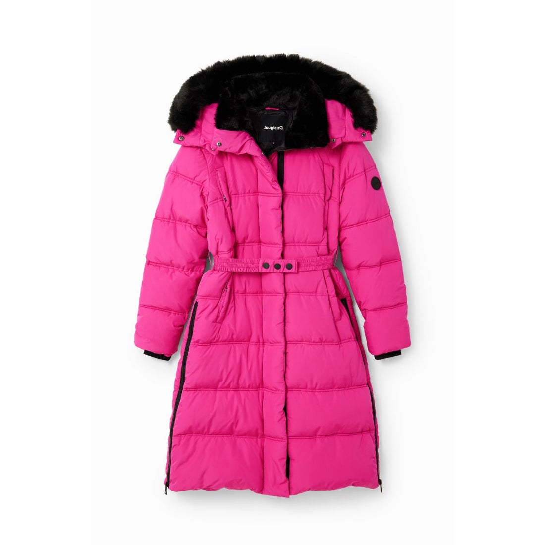 デシグアル Desigual ベルト パデッドコート （ピンク） -アウトレット