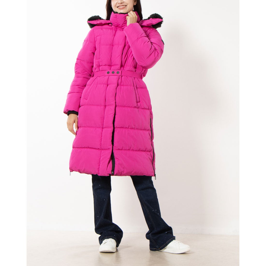 デシグアル Desigual ベルト パデッドコート （ピンク） -アウトレット