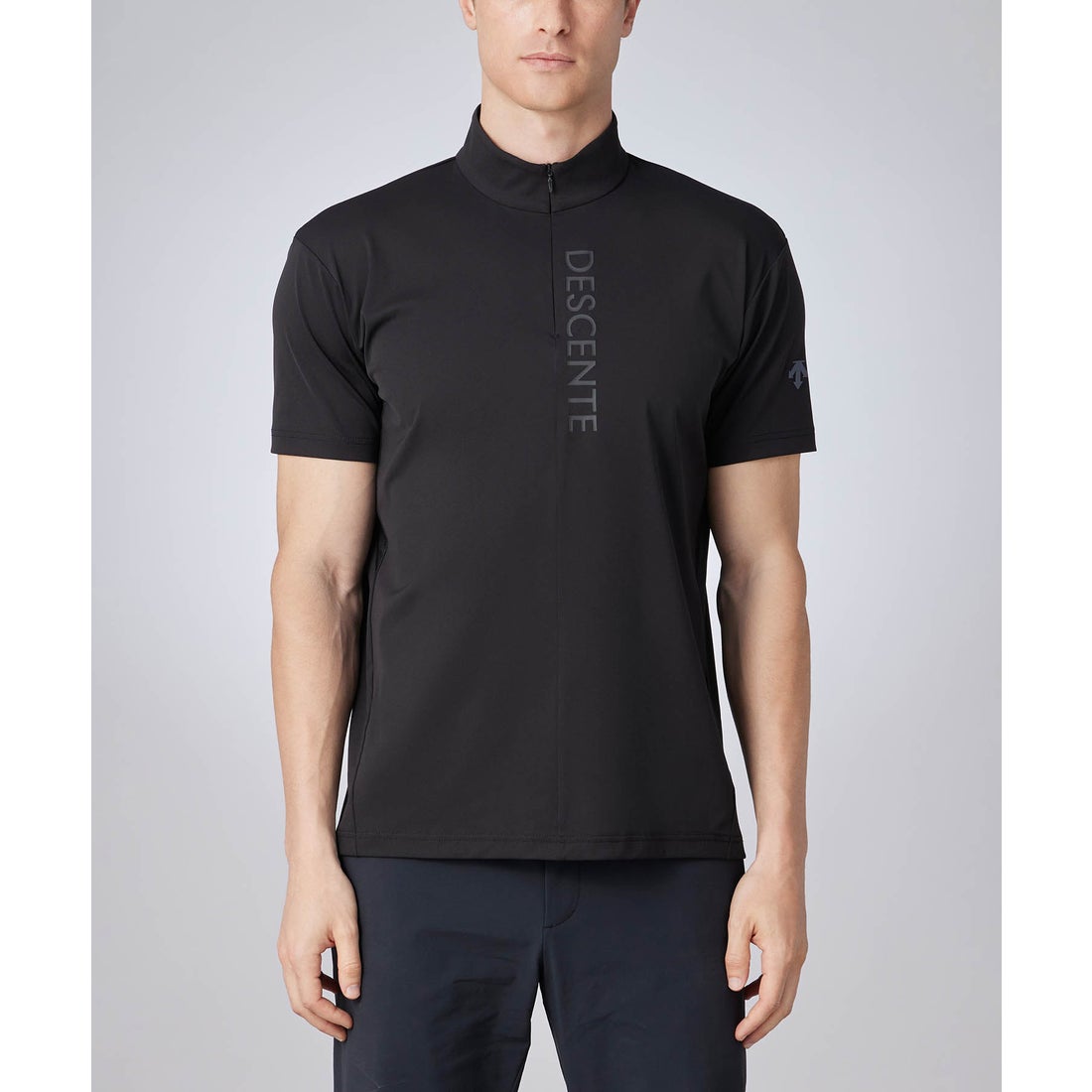 デサントゴルフ DESCENTE ゴルフ スタンドカラーハーフジップ半袖