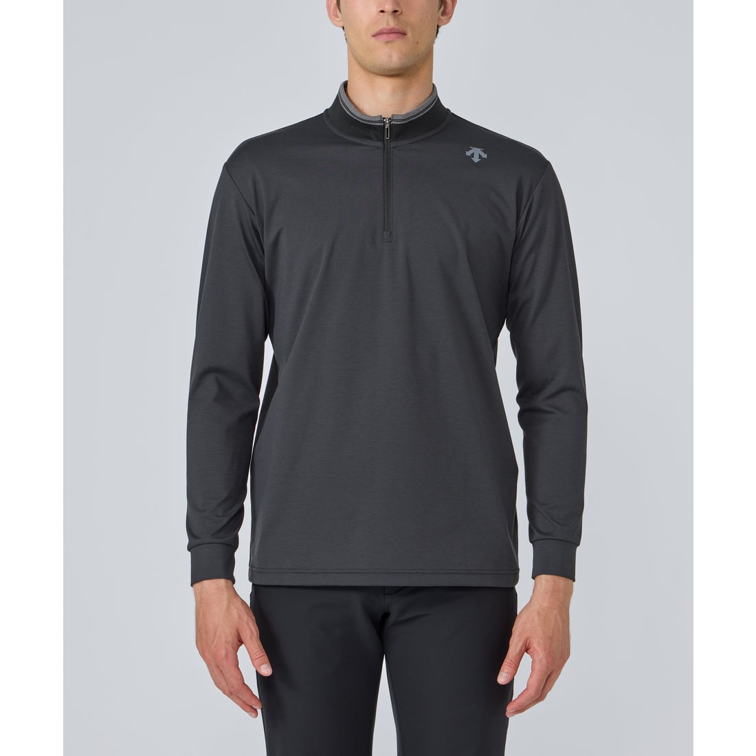 デサントゴルフ DESCENTE ゴルフ ハーフジップ長袖シャツ -デサント