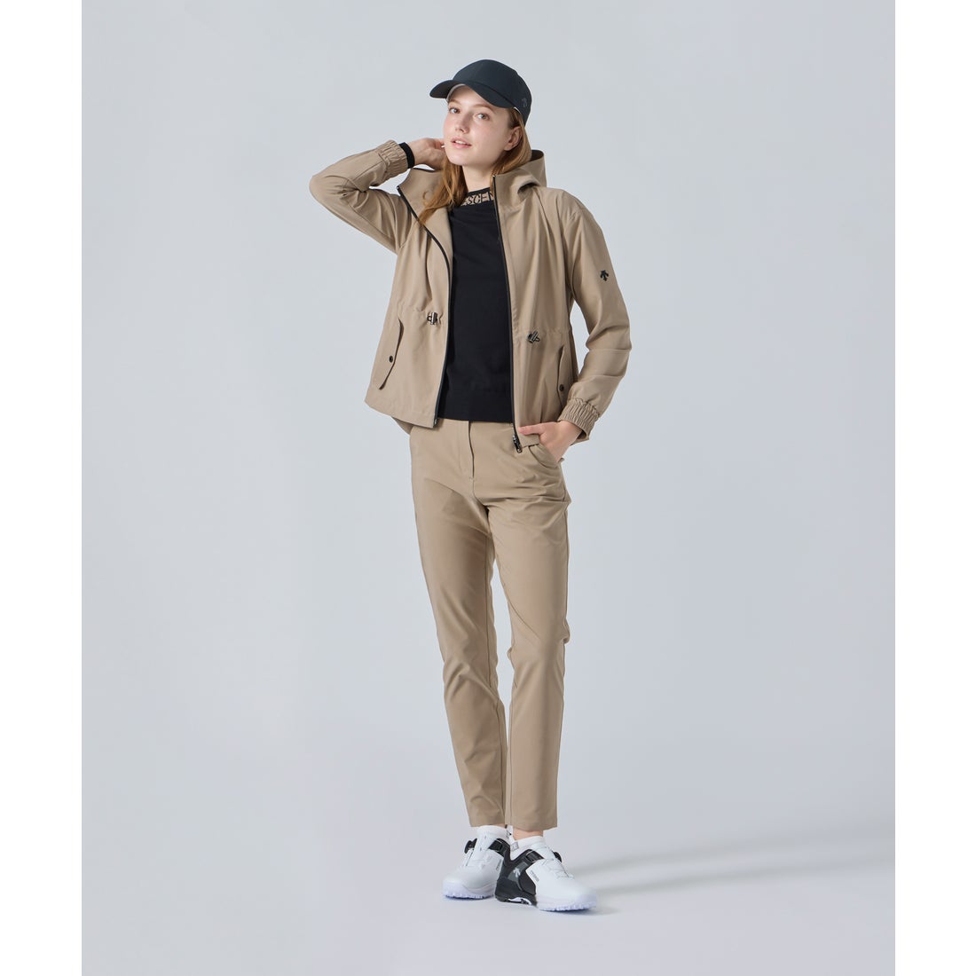 デサントゴルフ DESCENTE ゴルフ 耐久はっ水防風フルジップフーディー
