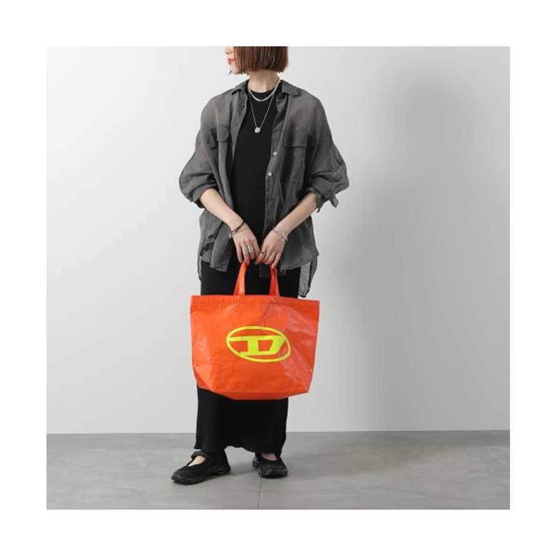 ディーゼル DIESEL DIESEL KIDS トートバッグ WRITTEN J02129 KXBK5