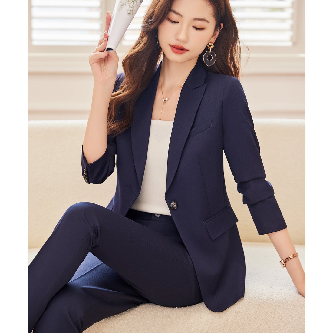 ドレスプラス DRESS+ スーツ レディース 上下セット 2点セット