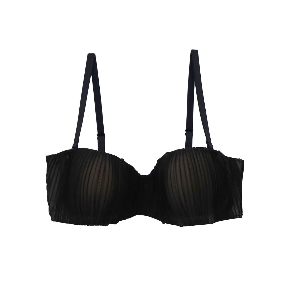 アンブラ ANNEBRA Melodie プリーツストラップレスブラジャー （Black