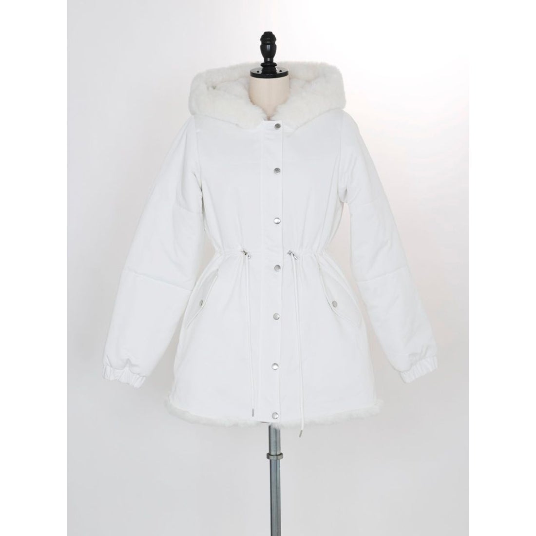 イートミー EATME フェイクファーフードコート （ブラック