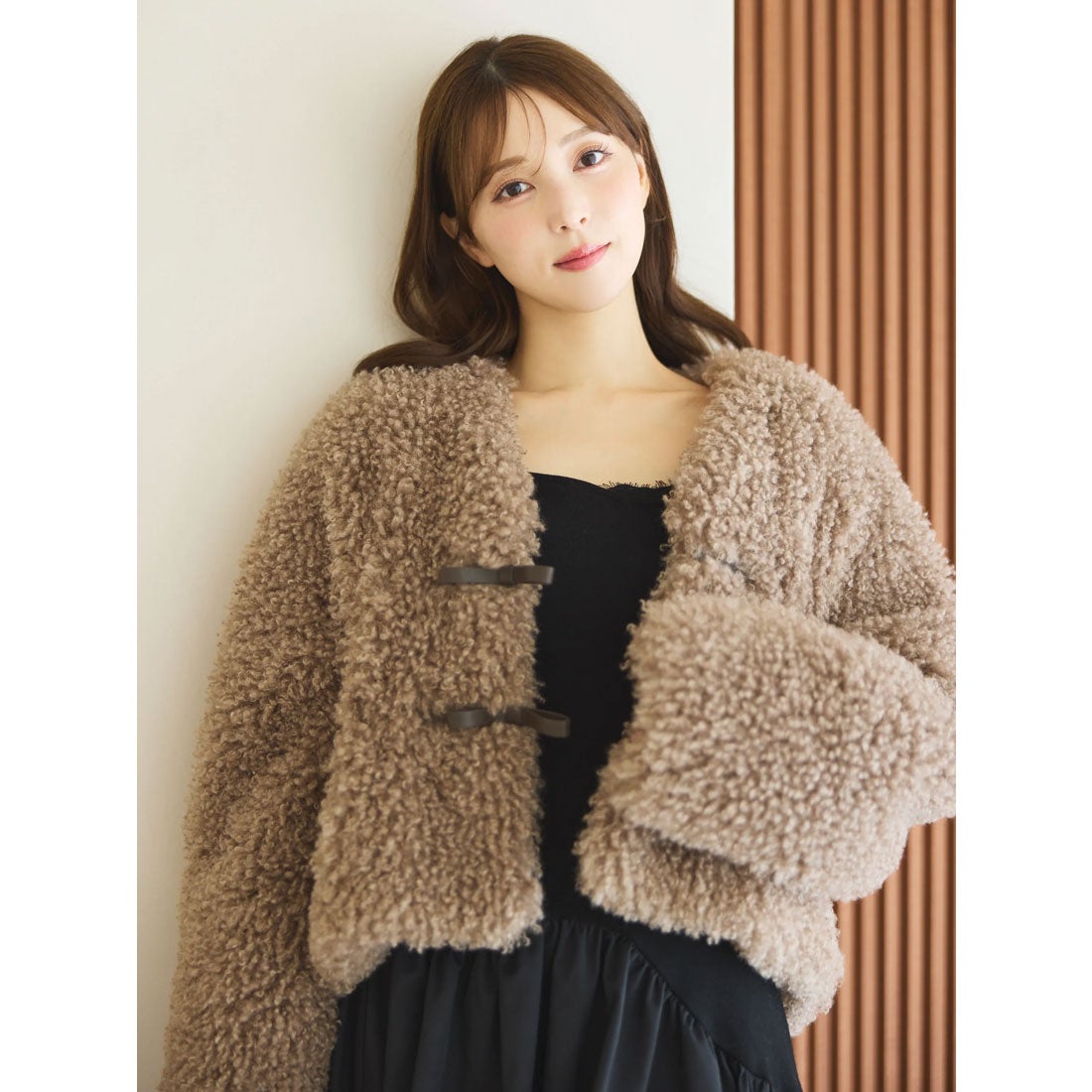 エイミーイストワール EIMY ISTOIRE French poodle fur リボン