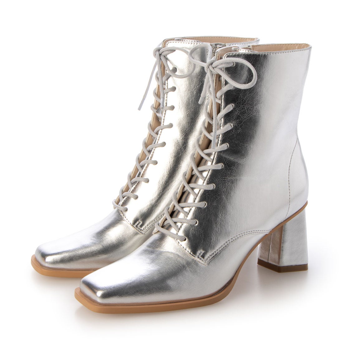 EVOL/イーボル】 スクエアレースアップショートブーツ BX23829