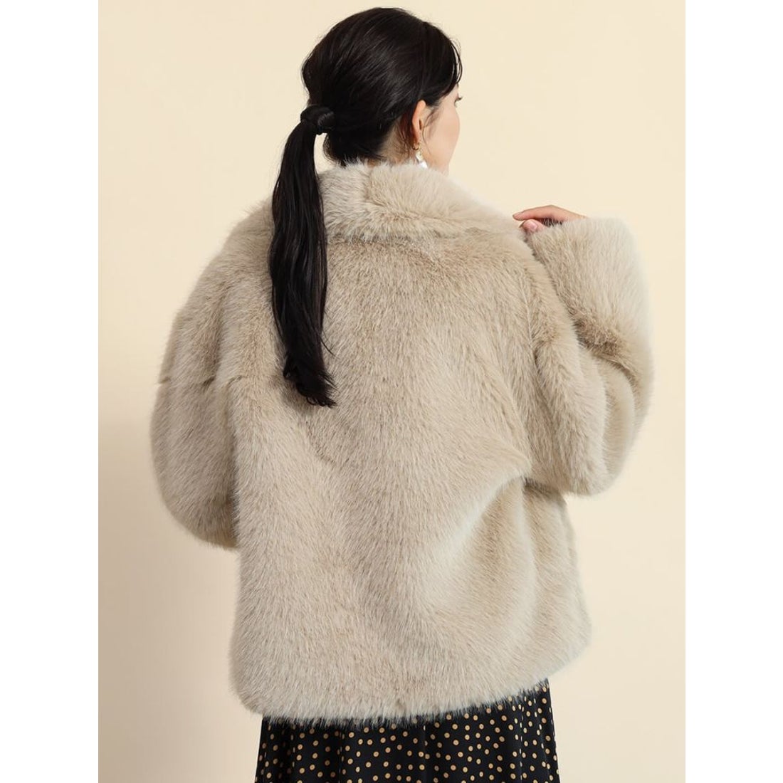 フェンネル FENNEL エコファーボリュームジャケット （ベージュ