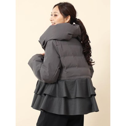 フェンネル FENNEL フレアペプラムダウンコート （チャコールグレー