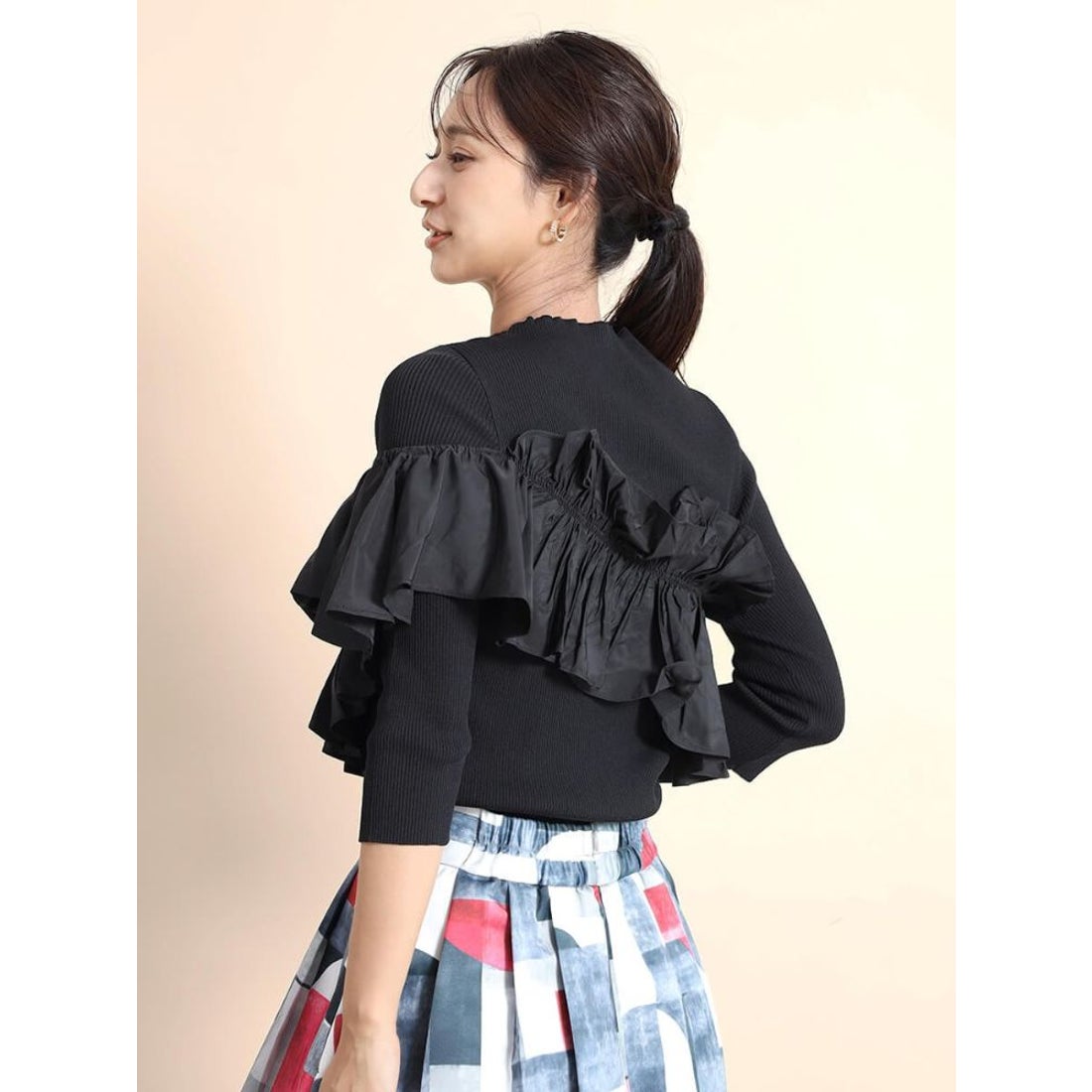 フェンネル FENNEL フリルビスチェマルチwayニットトップス