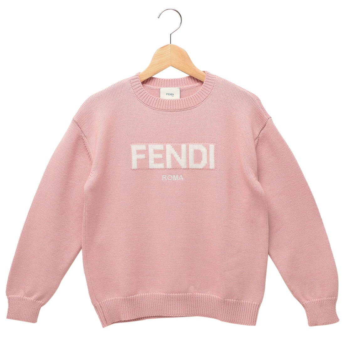 フェンディ FENDI 子供服 ニット セーター ピンク ホワイト キッズ