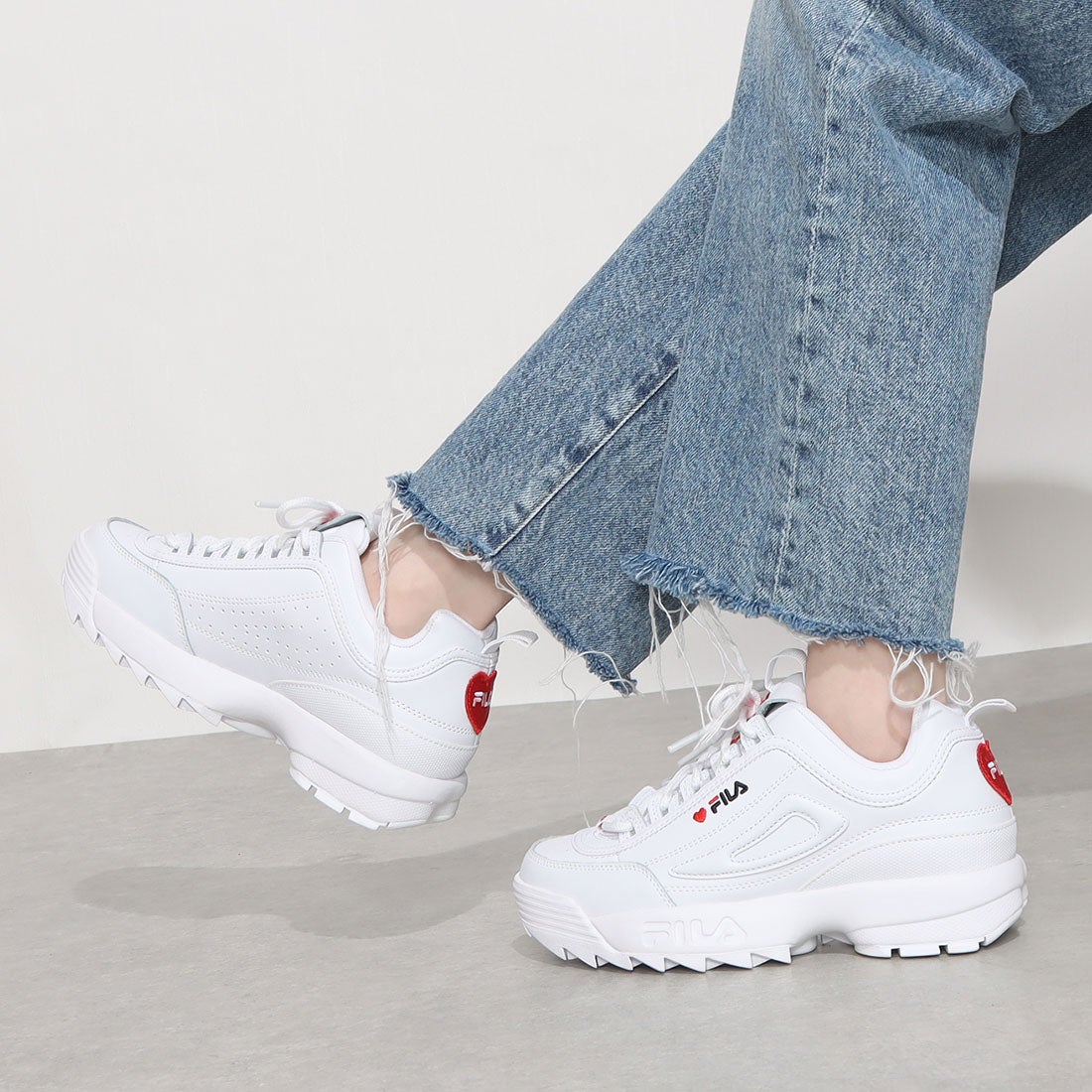 フィラ FILA DISRUPTOR2 HEART ディスラプター2 ハート レディース