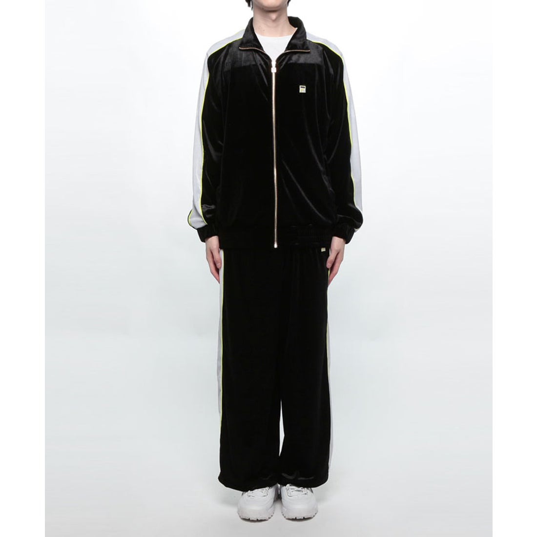 公式限定】ベロア ロングパンツ セットアップ対応 メンズ （ブラック