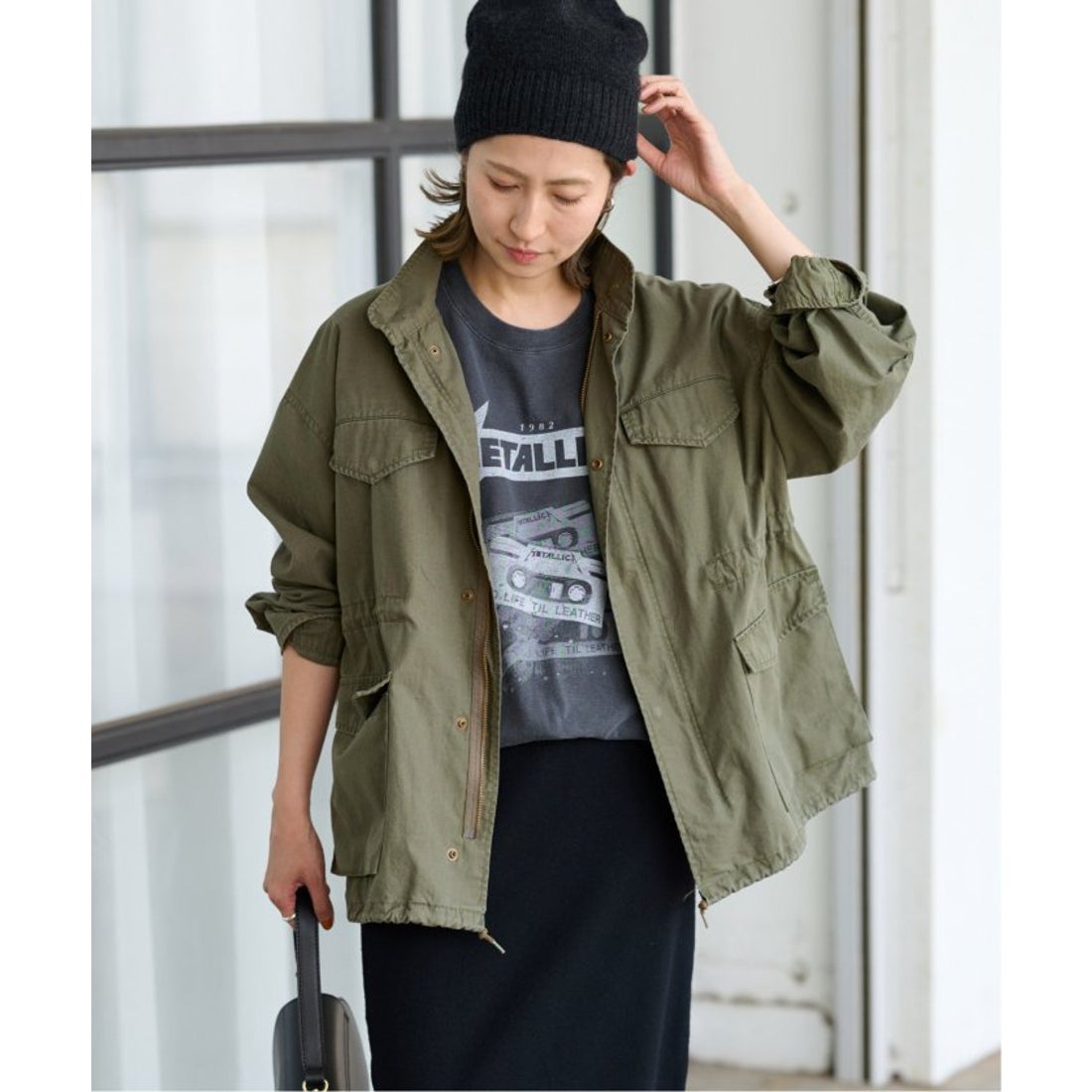 リップストップミリタリーブルゾン（ミリタリージャケット FRAMeWORK
