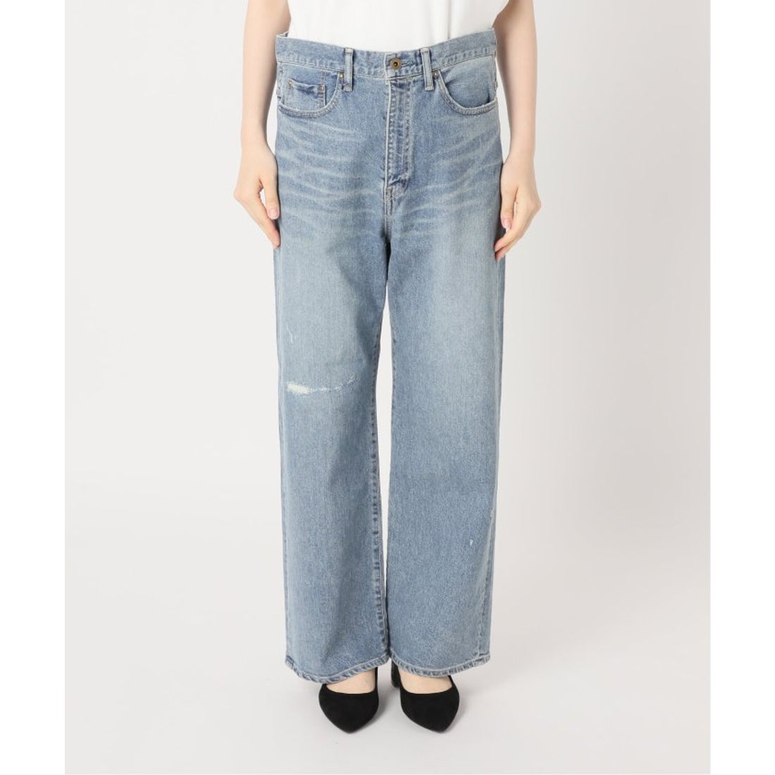 フレームワーク FRAMeWORK ≪追加≫デニムストレートパンツ3 （グレーA