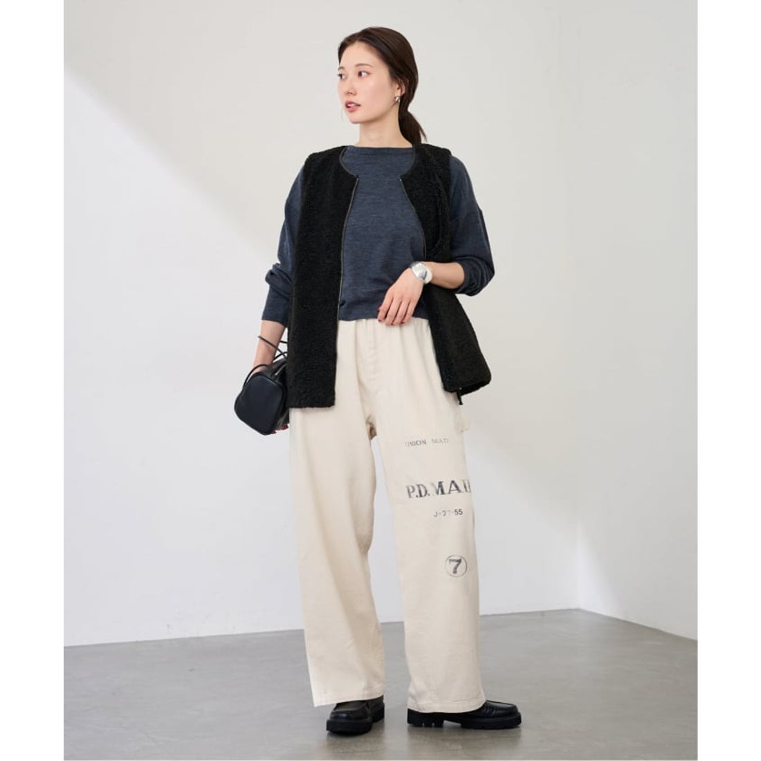 フレームワーク FRAMeWORK ≪追加予約 / 新色≫ボアベスト （ブラック