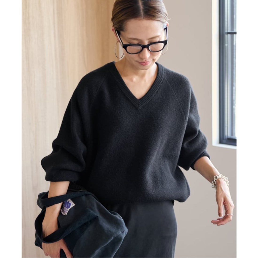 フレームワーク FRAMeWORK ≪WEB限定 / 追加≫AQUA Vネックプル