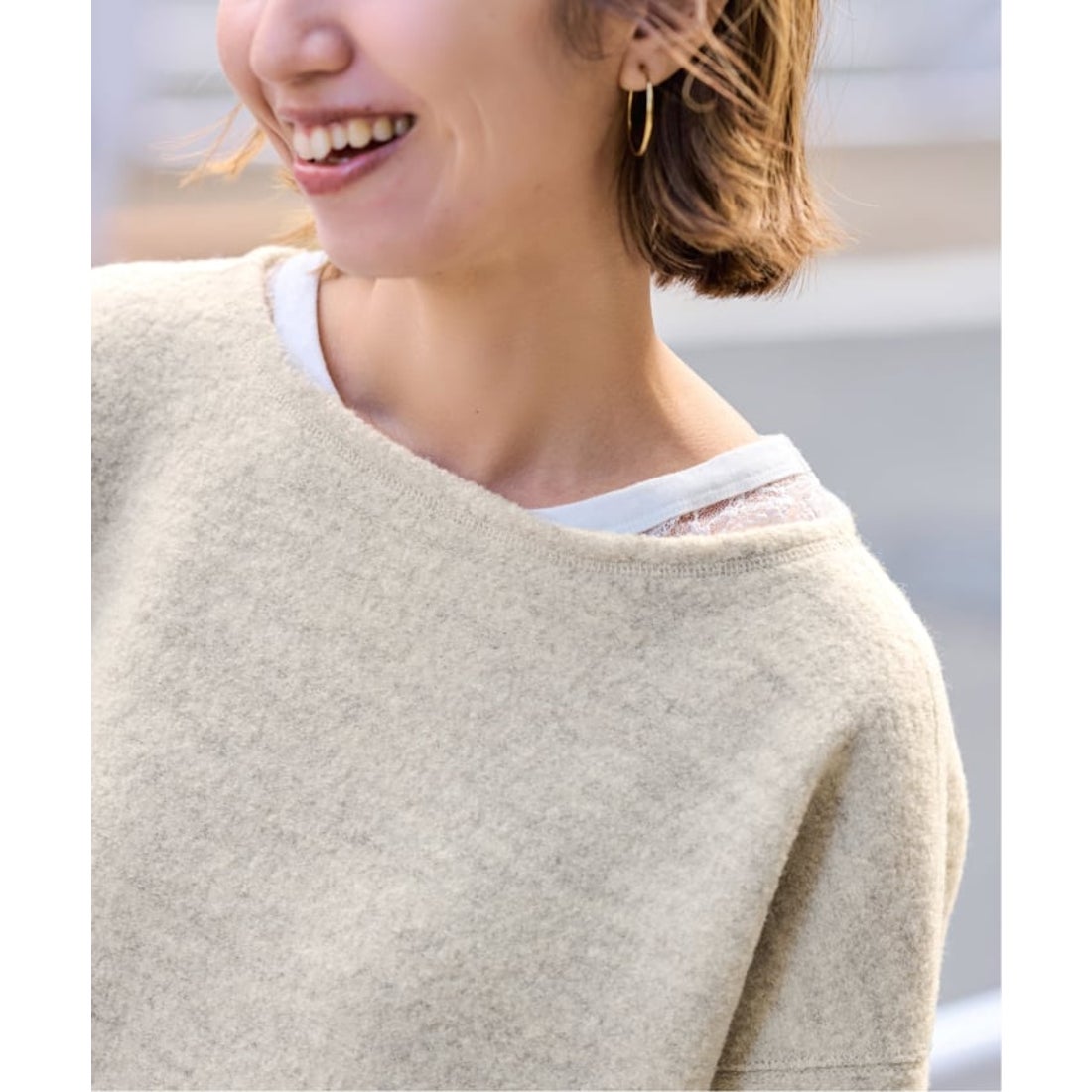 フレームワーク FRAMeWORK WOOLブークレジャージー （ナチュラル