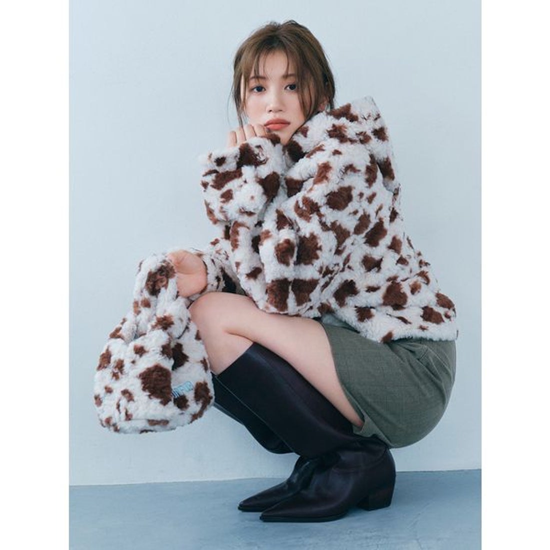 ファーファー FURFUR リボンショートダッフルコート （PNK