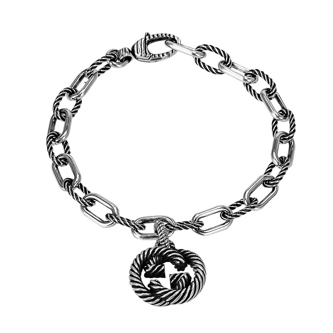 グッチ GUCCI 607158-J8400 ブレスレット メンズ （シルバー