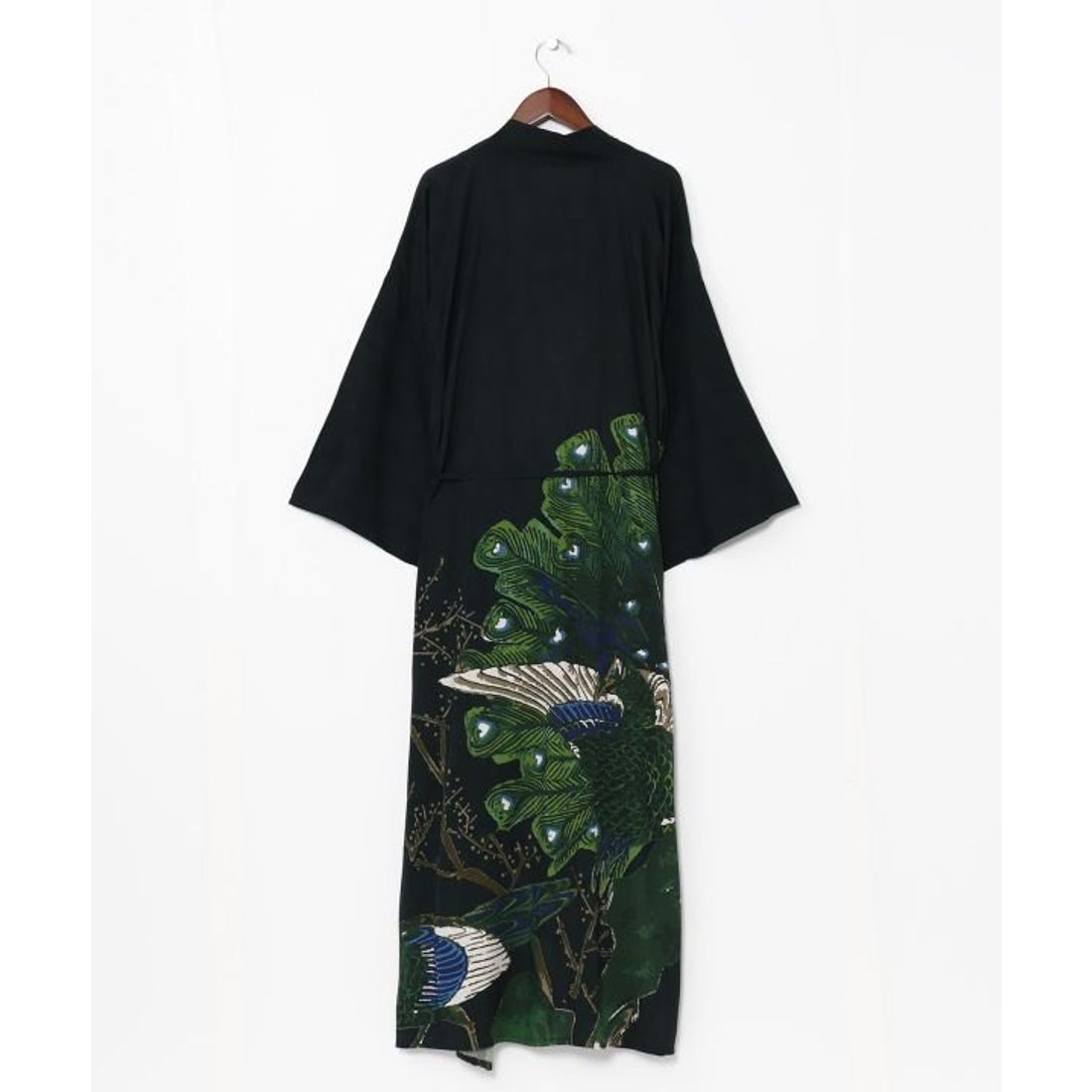 カヤ カヤ 【UVカット加工】 楚々（そそ）鳥獣羽織 （ブラック