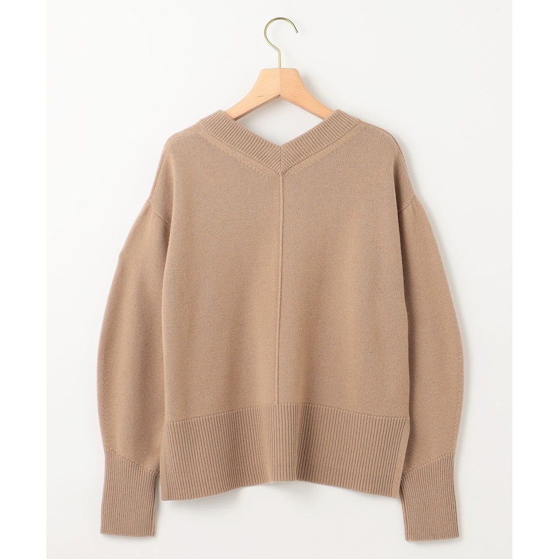組曲 【8色展開・手洗い可】ウールカシミヤミックス Vネックニット
