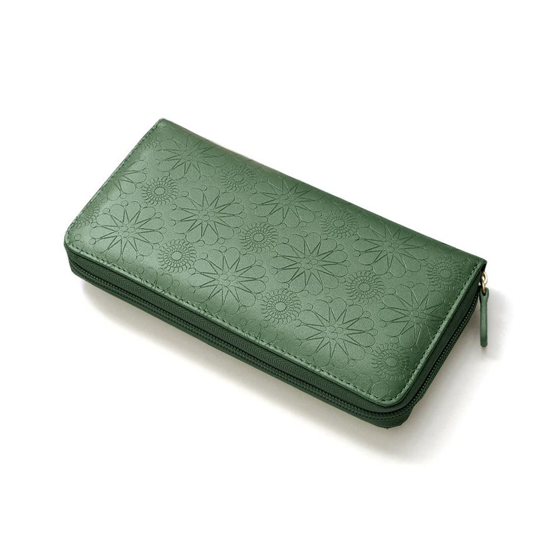 カッズセレクト KAZZU SELECT 長財布 レディース 牛革 型押し ラウンド