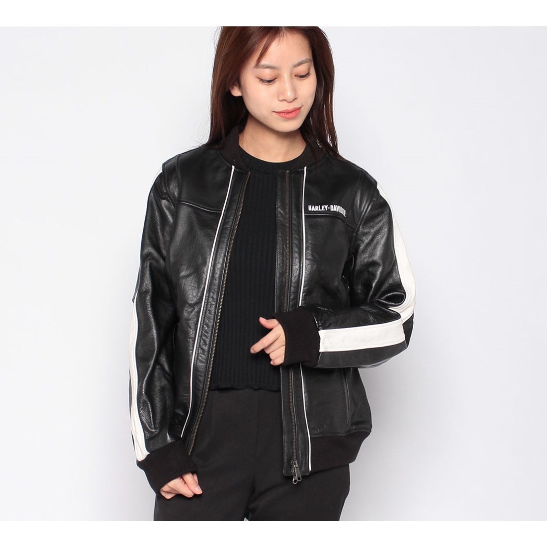 パイパーボンバーレザージャケット -ハーレーダビッドソン公式