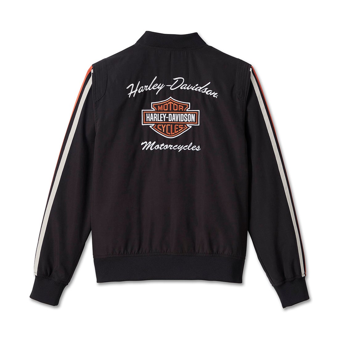アイコニックスリーブストライプ・ボンバージャケット -ハーレー
