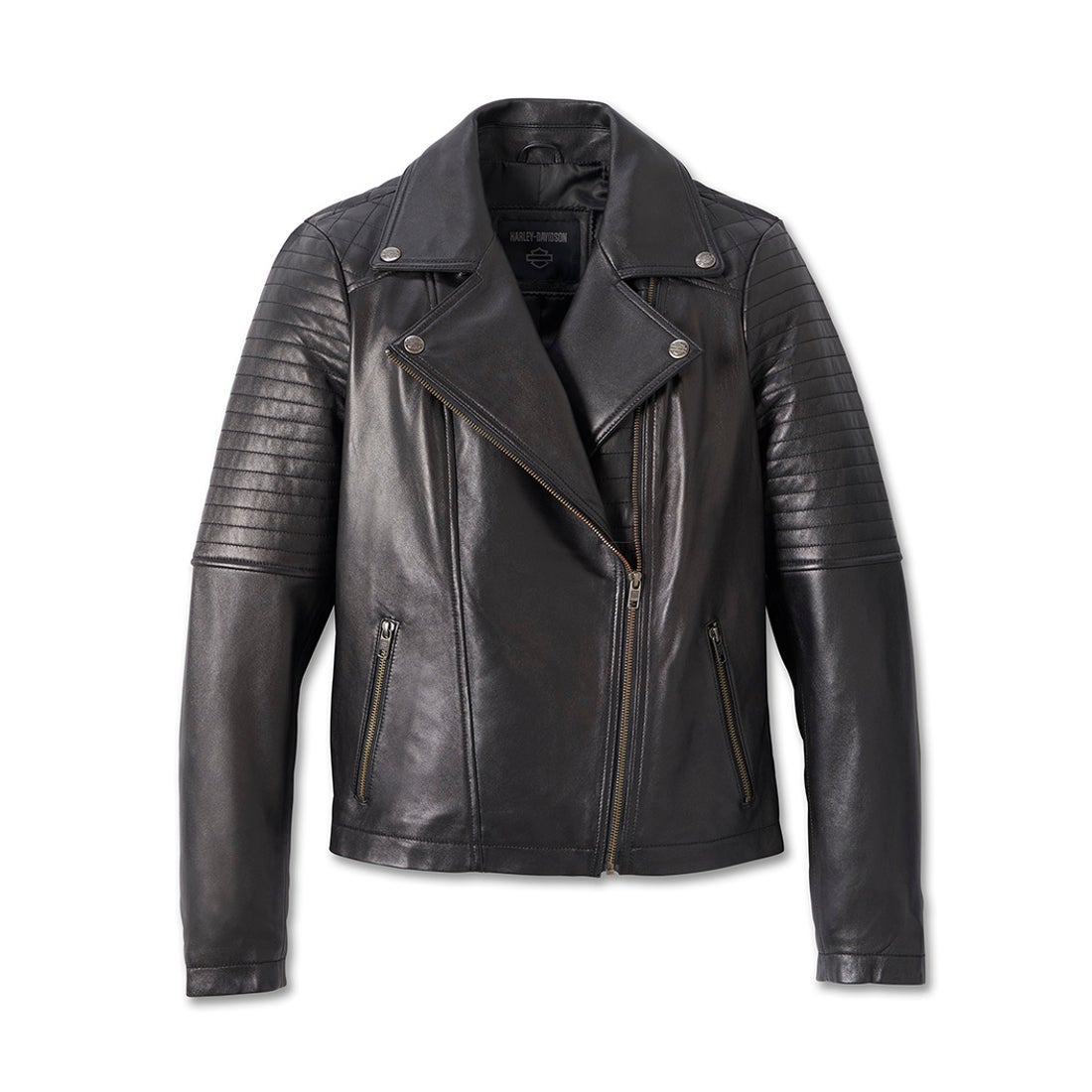 Classic Biker型押し加工レザージャケット -ハーレーダビッドソン公式