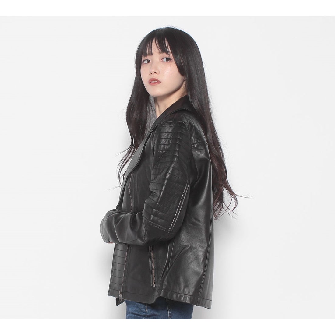 Classic Biker型押し加工レザージャケット -ハーレーダビッドソン公式