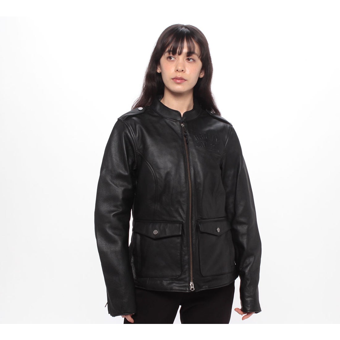 H-Dレイヤリングシステムのキャプテンレザージャケット -ハーレー