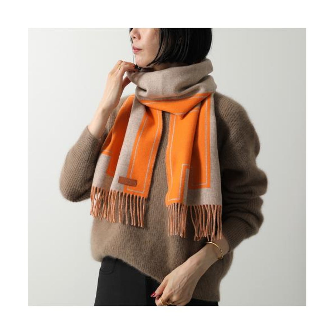 エルメス Hermes HERMES マフラー160×30 クレ・ドゥ・H H269140S （01