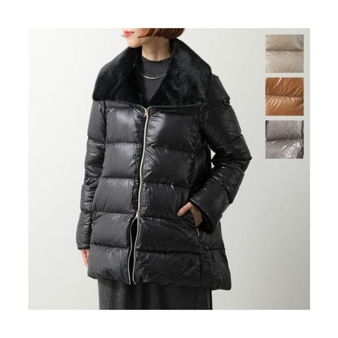 ヘルノ HERNO HERNO ダウンコート PI002140D 12017Z フェイクファー