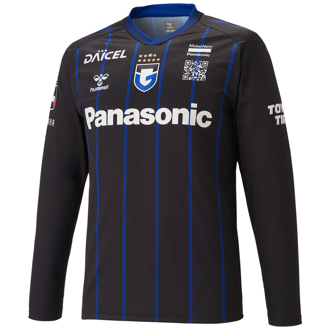 hummel ガンバ大阪 2024 ユニフォーム ホーム 長袖 レプリカ