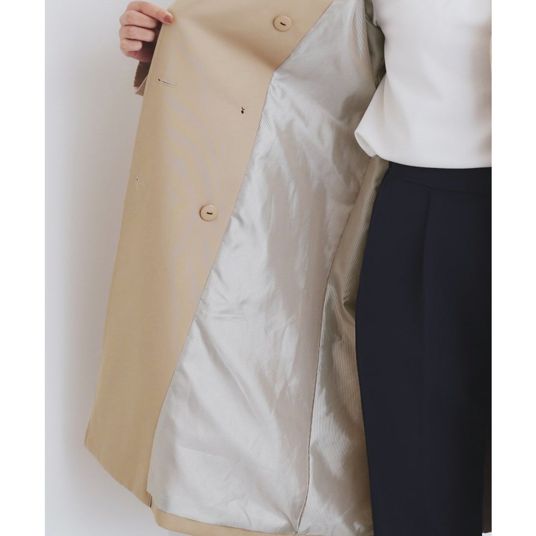 インデックス index ウォッシャブルトレンチコート【撥水・親水性防汚