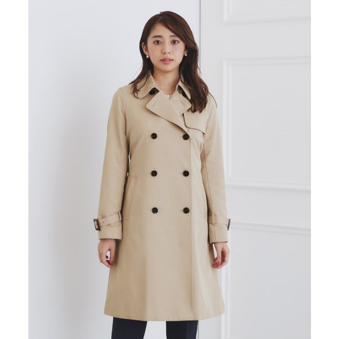 インデックス index ウォッシャブルトレンチコート【撥水・親水性防汚