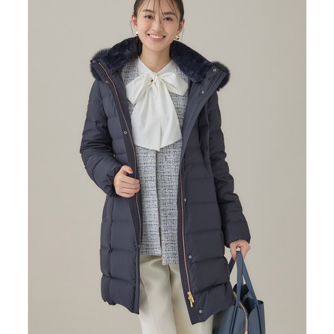 インディヴィ INDIVI 【名品／撥水／抗菌防臭】ロング丈 リサイクル