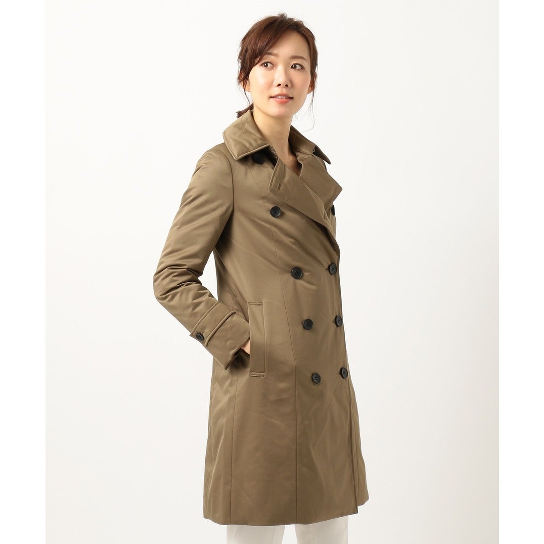 ICB 【高機能ダウン・ADS】Seamless トレンチ型ダウンコート