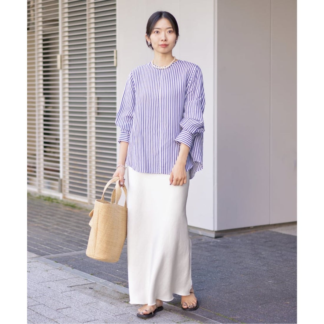 イエナ IENA 《追加13》ダブルサテンスカート （ホワイト A