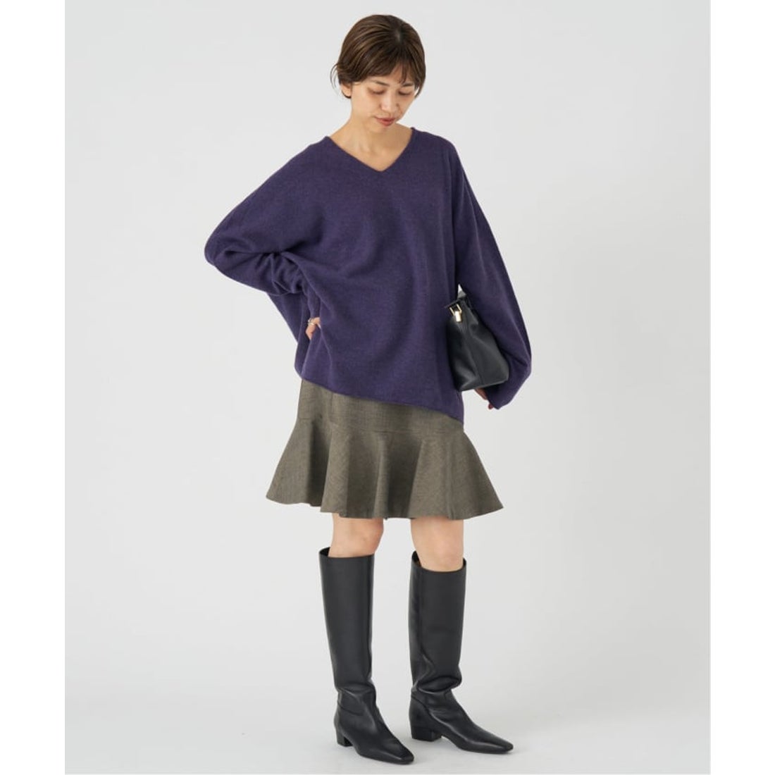 イエナ IENA 《追加予約》Fineニュージーウール ニュアンス Vプル