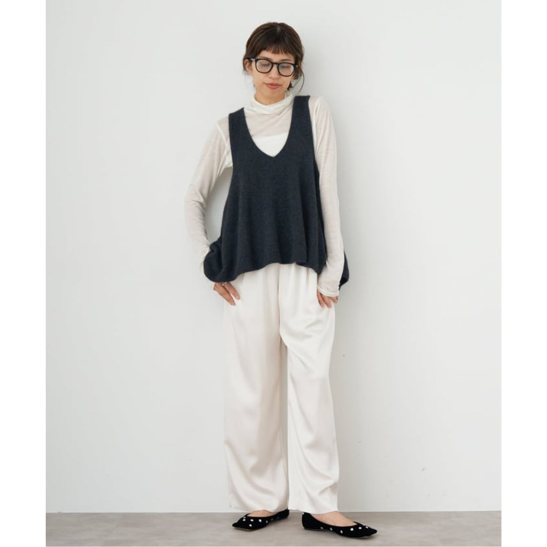 イエナ IENA 《予約》enrica/エンリカ フレアニットトップス （グレー