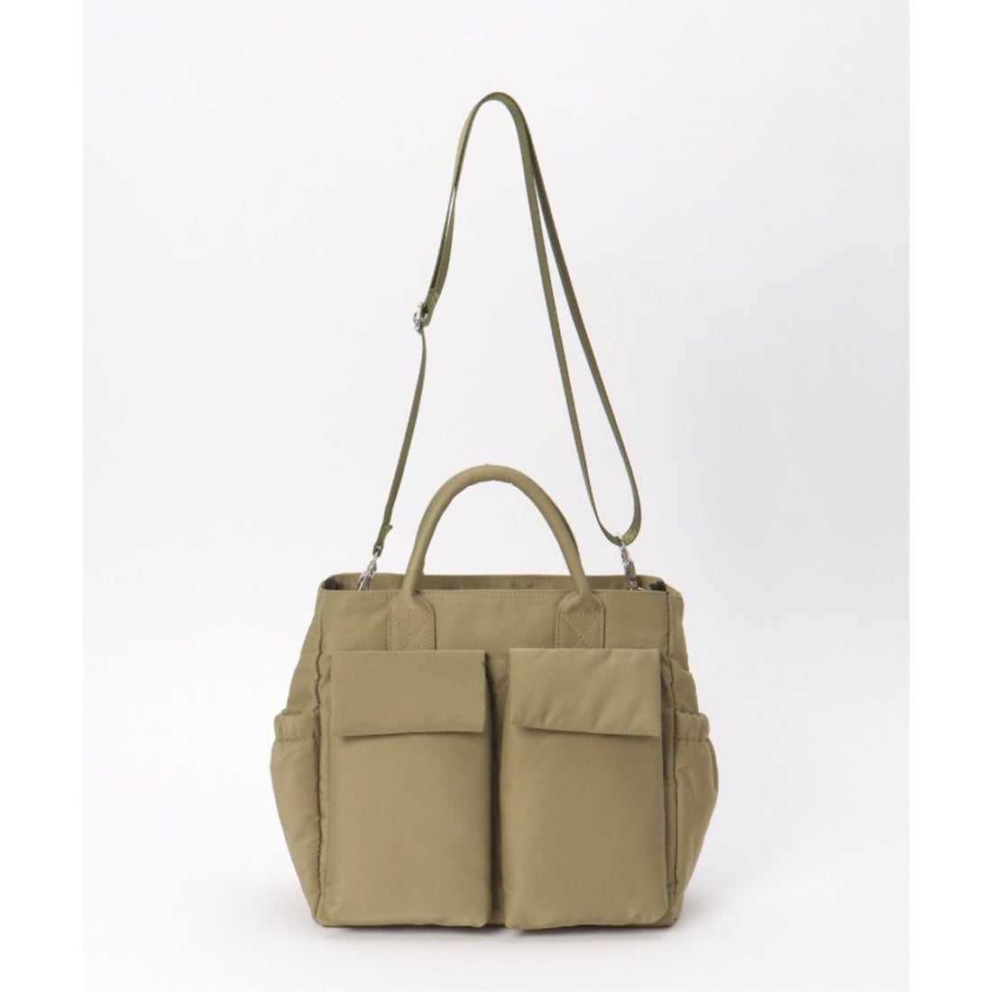 イッカ ikka ポリWポケト2WAYボストン （ブラック） - ファッション