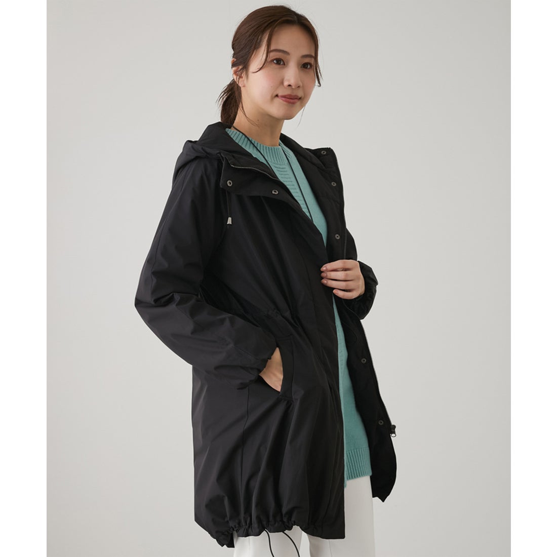 ジャイロ JAYRO 蓄熱中綿フードドロストコート （グレー