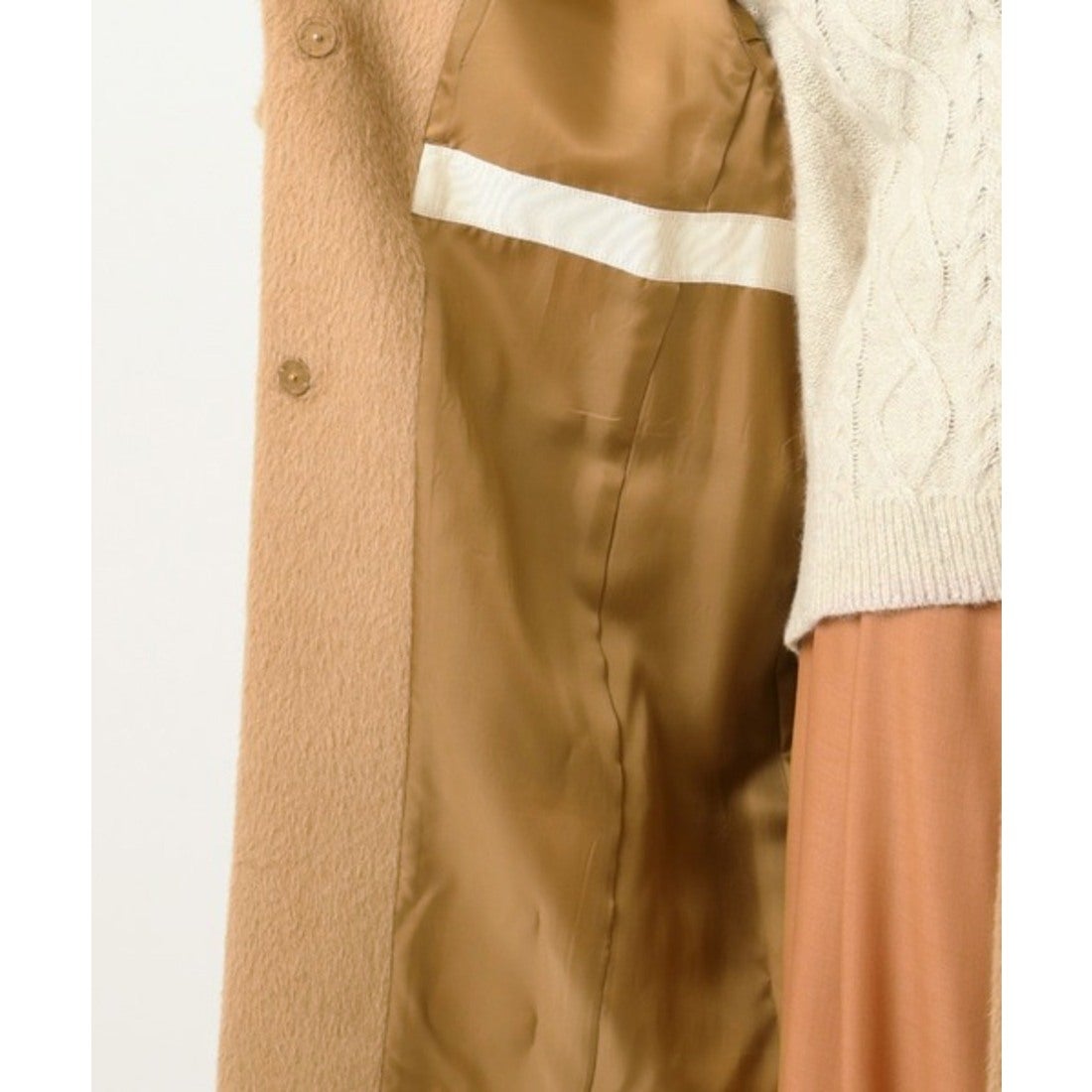 自由区 【亜希さん表紙着用】アルパカシャギー チェスターコート（検索