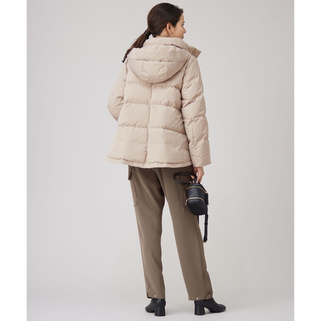 自由区 【カタログ掲載・洗える】マイクロタッサーダウン コート